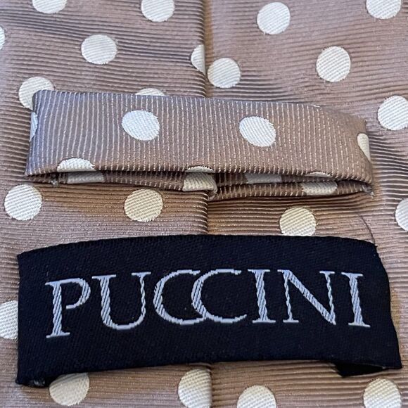 Puccini Hand Made 100% Microfiber Men’s Neck Tie Made In China - Picture 8 of 9